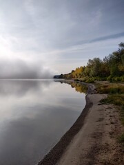 lake in the morning