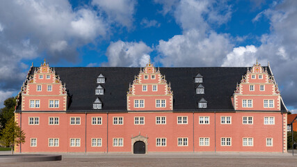 Medieval red armory facade in Lower Saxony