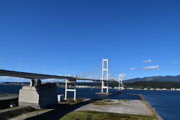 The bridge in Muroran City, Japan