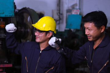 Fototapeta premium Two Asian male engineers