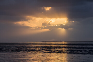 Sonnenuntergang über Wangerooge