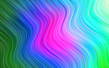 Dark Multicolor, Rainbow vector pattern with lava shapes.