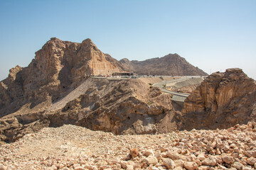 View point at the Jebel Hafeet (