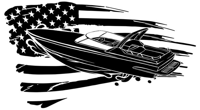 Motor Boat Vector