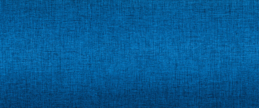 Blue fabric texture background banner