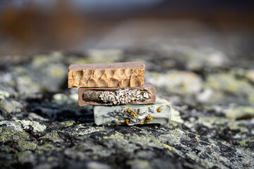 Fresh made bars of natural soap