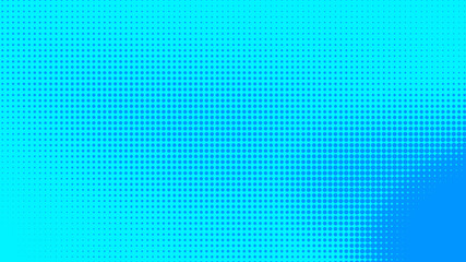 Dots halftone blue color pattern gradient texture with technology digital background. Dots pop art comics with summer background.