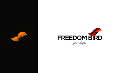 Obraz premium New Freedom Bird Logo Design