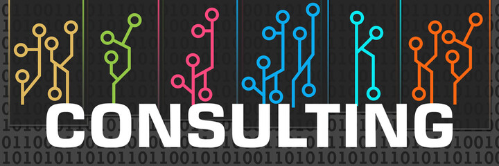 Consulting Dark Colorful Circuit Digital On Top 