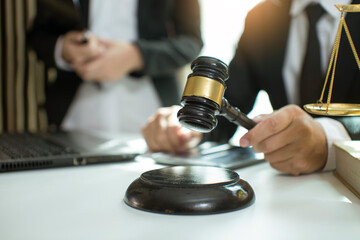 justice and law concept.Male judge Consultation and legal concepts, lawyers, 