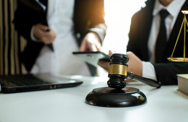 justice and law concept.Male judge Consultation and legal concepts, lawyers, 