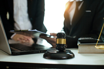 justice and law concept.Male judge Consultation and legal concepts, lawyers, 