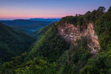 Naklejka premium Landscape of canyon Nam Nao Phetchabun Province,Thailand.