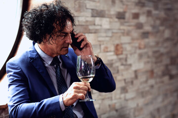 Experienced businessman in a elegant suit