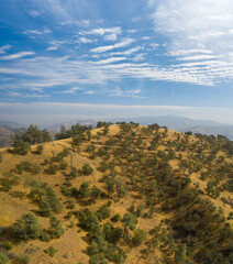 landscape with mountains and sky