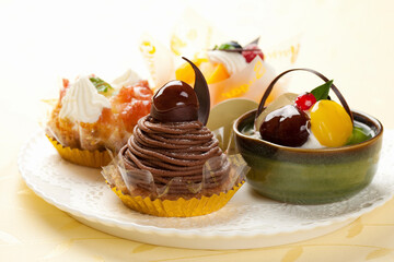 秋のショートケーキ