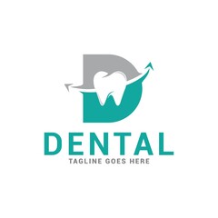 Dental clinic logo icon vector template. Dentist stomatology medical doctor logotype concept icon.