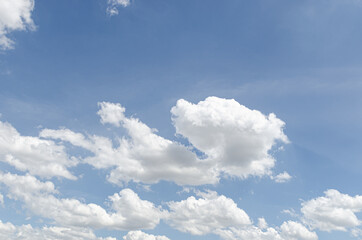 background and texture of abstract beautiful blue sky with white clouds