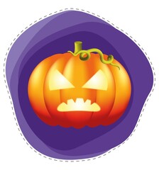pumpkin sticker