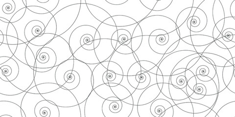 Lace pattern from spirals. Seamless background of spirals. Seamless vector illustration