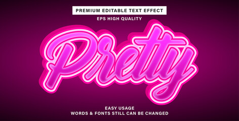 Best text effect pretty