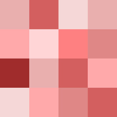 Blured red squares censorship background. Censored picture vector illustration. Nudity prohibition isolated backdrop.