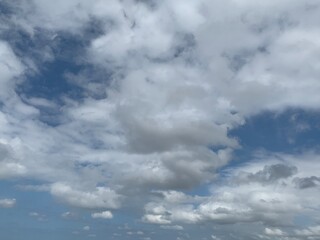 blue sky with clouds