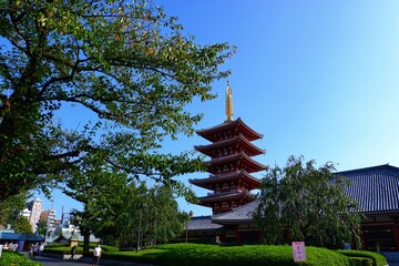 浅草浅草寺の五重塔