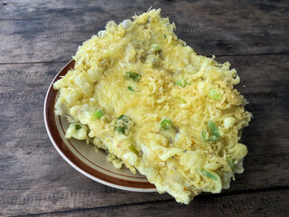 Tempe Mendoan is a traditional indonesian culinary food kind of tempeh cooking that is made from thin tempeh, fried with flour so as to taste deliciously