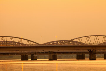 Obraz premium 大阪淀川の朝