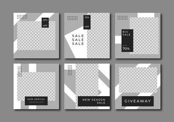 Fashion sale social media post template