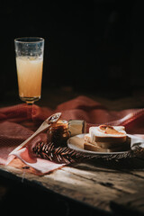 artisanal sweet jam toasts - snack - breakfast
