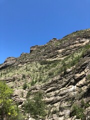 stone wall in the mountains