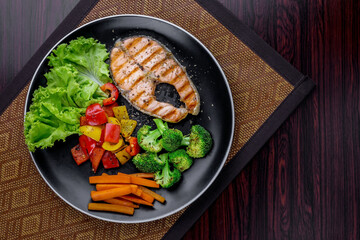 Salmon steak favorite food