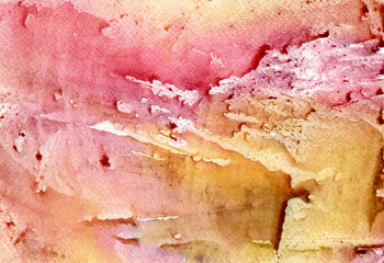 Abstract background of watercolor on paper texture, hand painted in multiple colors