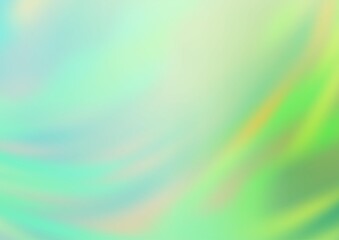 Obraz premium Light Green vector blurred and colored background.