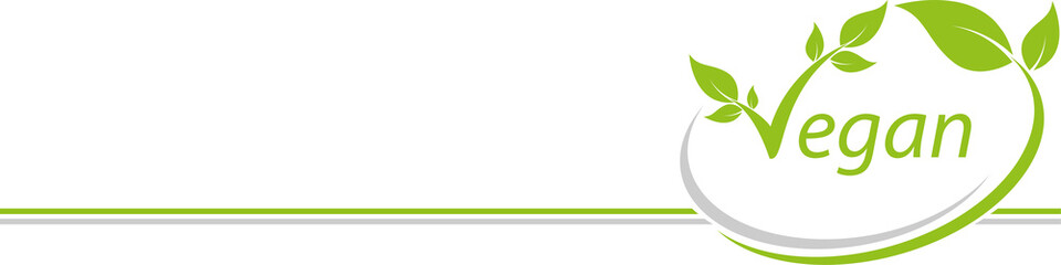 Vegetarisches Symbol mit Blättern, Vegan, Hintergrund
