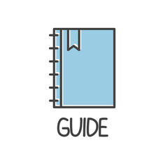 guide, user manual, travel concept- vector illustration