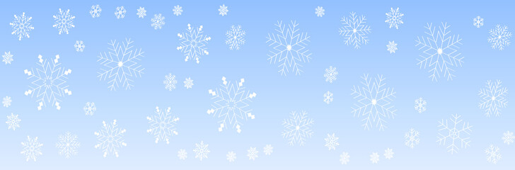 snowflakes blue background, winter background design
