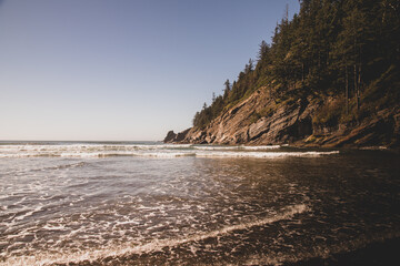 Fall Coastline Ocean Meets the Mountains