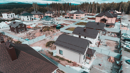 Fototapeta premium Village with houses