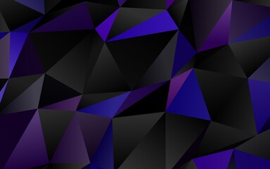 Dark Purple vector abstract mosaic pattern.