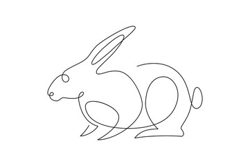 lineart hare