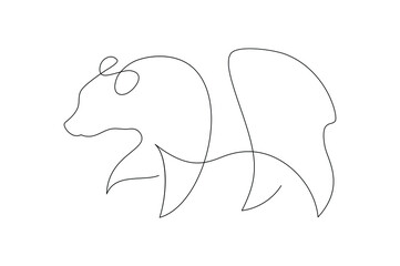 line art bear