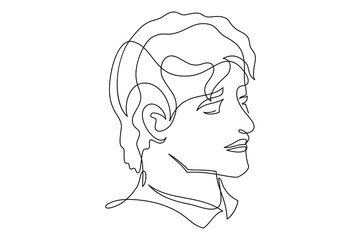 line art man