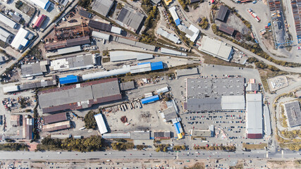 Bird's-eye view of the city