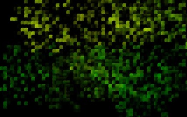 Dark Green vector backdrop with rectangles, squares.