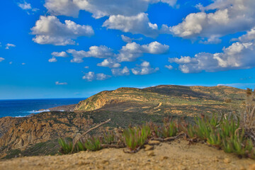 Fototapeta na wymiar Golfe de la Revellata, Aussichtspunkt La Revellata in der Balagne Region, Korsika Frankreich