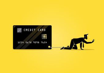 Businessman bearing credit card