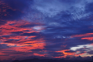 Fototapeta premium 夕焼け雲